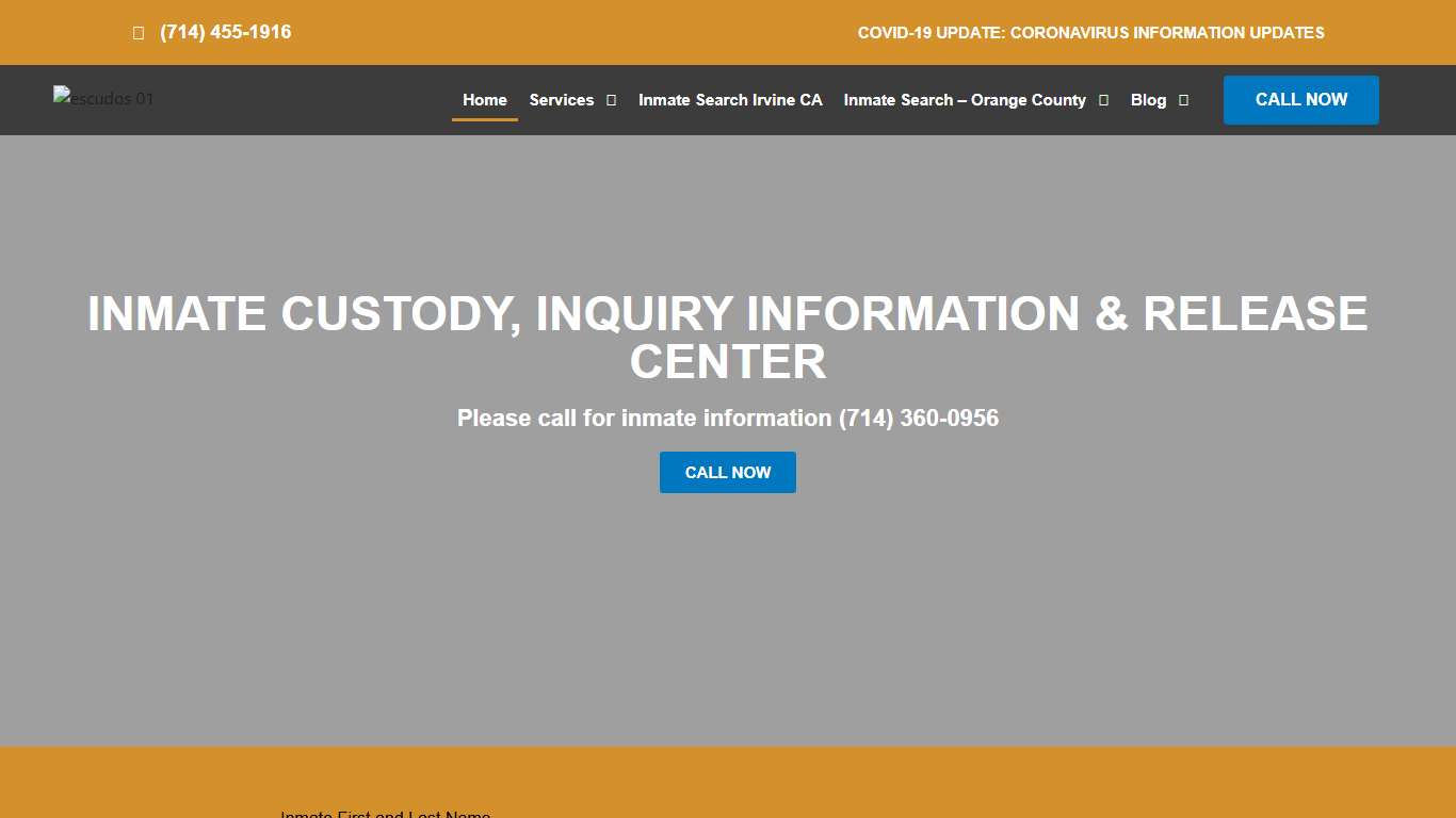 Orange County Inmate Information Center - Jail & Custody Search